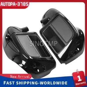 Carenado de pierna ventilado inferior negro vivo apto para Harley Touring Street Glide 14-2023 - Imagen 1 de 11