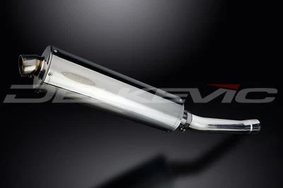 Глушитель овальный из нержавеющей стали Delkevic 18 дюймов - выхлопная труба Yamaha YZF-R6 03-05 YZF-R6S 06-09 - Изображение 1 из 3