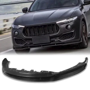 Divisor de alerón labial de parachoques delantero de fibra de carbono 1X para Maserati Levante 2017-2023 - Imagen 1 de 7