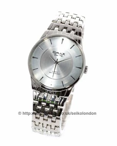 Omax Gents Silver Dial Watch, Stainless Steel Finish, Seiko (Japan) Movt. - Picture 1 of 10