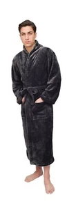 GREAT GIFT FOR ANYONE! MENS PLUSH BATHROBE - MANY OPTIONS - 2 SIZES - Picture 1 of 68