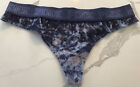 Vintage Victorias Secret Shiny Wet Velour Skin Satin Panties Thong Xs