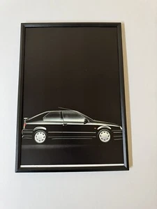 Neu gerahmter Druck Renault 19 16v schwarz Magazin Bild Poster Männerhöhle Wandbild - Bild 1 von 1