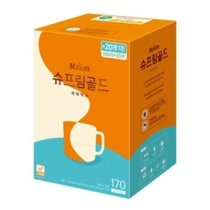 Maxim Supreme Gold Coffee Mix (12g x 170Sticks) Korean Healthy Coffee Powder - Picture 1 of 14