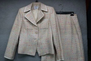Le Suit-Collections-"Pretty in Tweed" Skirt Suit-Vintage-Size 6-New w/Tags - Picture 1 of 19