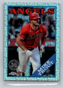 2023 Topps Update #T88CU-33 Mike Trout 1988 Topps Chrome - Picture 1 of 2