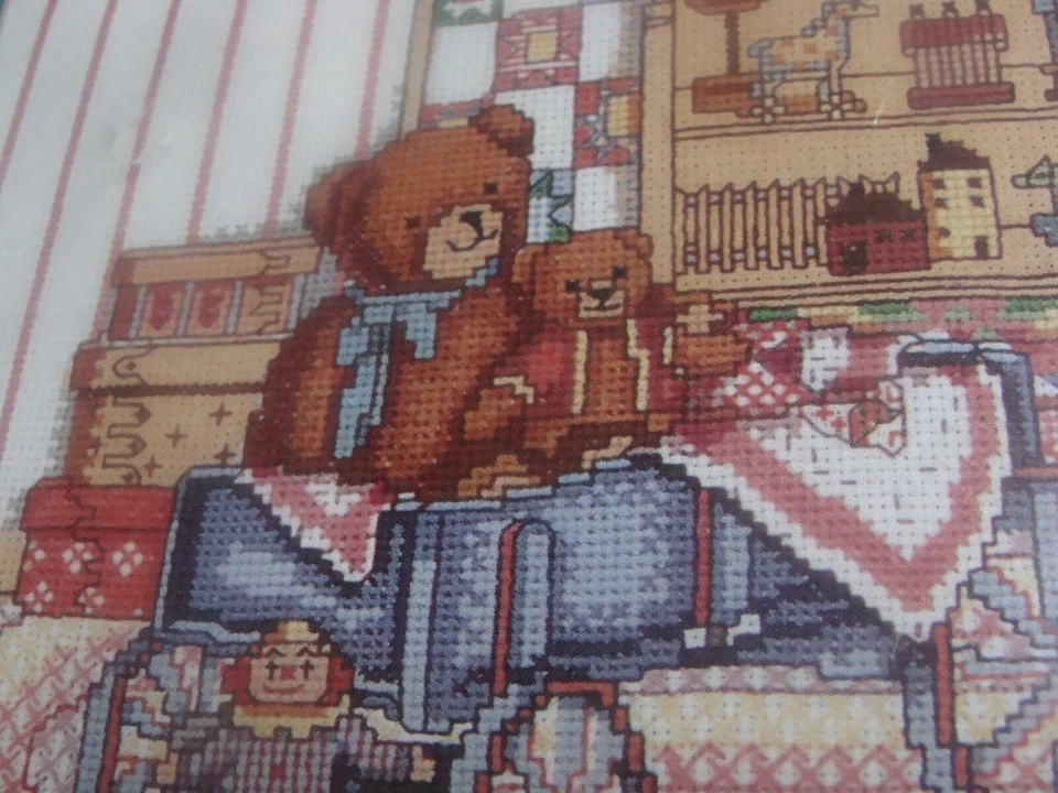 Bucilla Grandmas Attic 40378 Printed Counted Cross Stitch Kit Size 9 X 12 1990