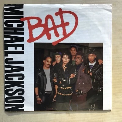 Michael Jackson "Bad" 45 EX Tested Picture Sleeve VG - Image 1 of 4