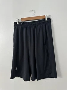 Under Armour Gym Shorts With Pockets Loose Fit Black Size M Adult Mens - Picture 1 of 5