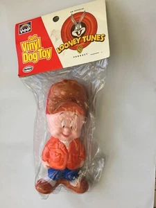 VIP Vo-Toys SOFT vinyl Looney Tunes Elmer Fudd dog toy 5 Inch 1995 VTG Vintage - Picture 1 of 2