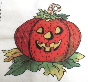 Daisy Kingdom Patchwork Punkin 3D 12" Pumpkin Felt Fabric Panel Halloween 4903 - Picture 1 of 5