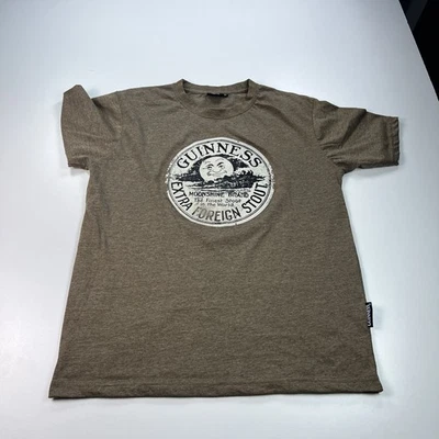 Guinness 啤酒衬衫成人特大号 XL 棕色棉圆领休闲 — 第 1/4 张图片