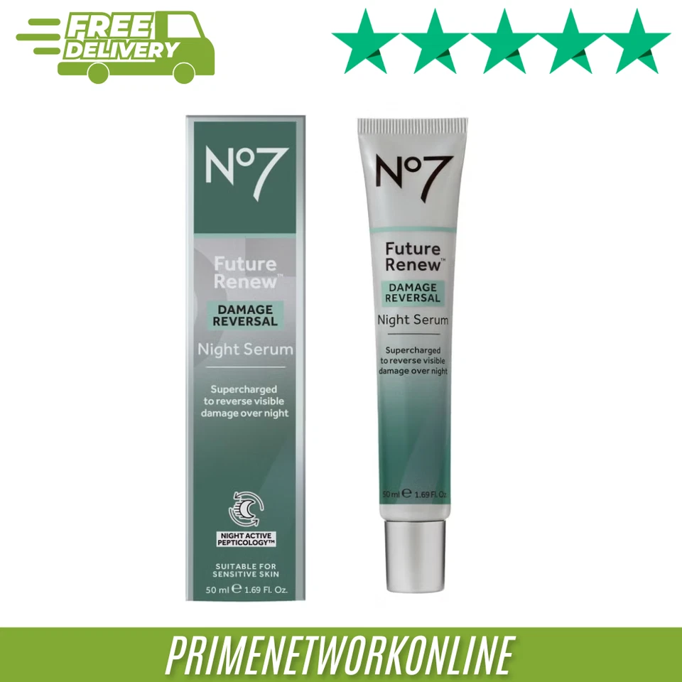 No7 Future Renew™ Damage Reversal Night Serum 50ml 100% ORIGINAL ⭐⭐⭐⭐⭐