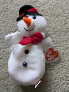 TY BEANIE SNOWBALL PVC KEPT IN SEALED BAG SINCE 1996 WITH TAGS IN PROTECTOR - Picture 1 of 2