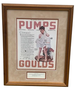 1921 Goulds Pumps Seneca Falls New York Limited Edition Print By Norman Rockwell - Bild 1 von 6