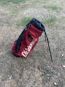 Ping Hoofer 2 Golf Stand Bag Oklahoma Sooners Dual Strap 4 Way Divider - Picture 1 of 10