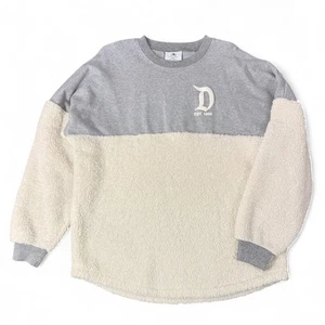 Jersey Pullover Disneyland Resort Sherpa Fleece Spirit Gris Crema M - Imagen 1 de 9