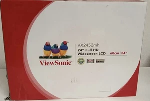 ViewSonic VX2452MH 24 Inch 2ms 60Hz 1080p Gaming Monitor - NEW never opened - Picture 1 of 6