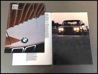 1986 BMW 528e 535i 5-Series 32-page Original Car Sales Brochure Catalog Foto 1 de 4