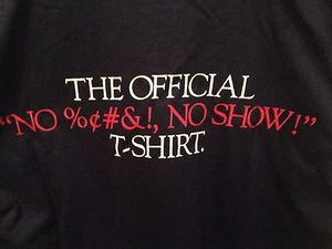 "DEAN MARKLEY ""SIN % #&!, ¡SIN SHOW!" CAMISETA DE VERANO NAMM EXPO '91 - GRANDE - Imagen 1 de 1