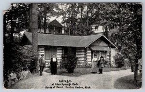 Cottages, Eden Springs Park, House of David, Benton Harbor Michigan Postkarte - Bild 1 von 2