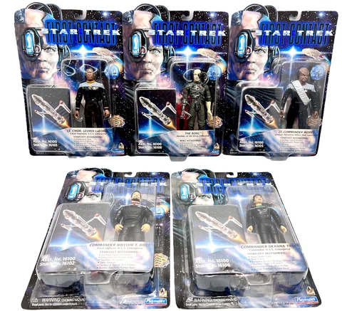 Star Trek Next Generation First Contact 1996 Action Figure LOT Of 5 Collectibles Cover