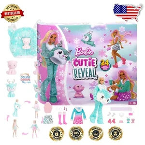 Winter-Themed Doll Advent Calendar: 24 Surprises including Mini Pets & Fashion - Picture 1 of 8