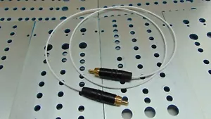 Cavo audio digitale DAC 75 ohm interconnessione filo placcato argento 1,5 piedi nuovo RCA - Foto 1 di 2