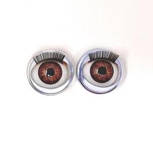 Replacement Blinking Eyes American Girl 16mm Speckled Brown with Instructions - Picture 1 of 1