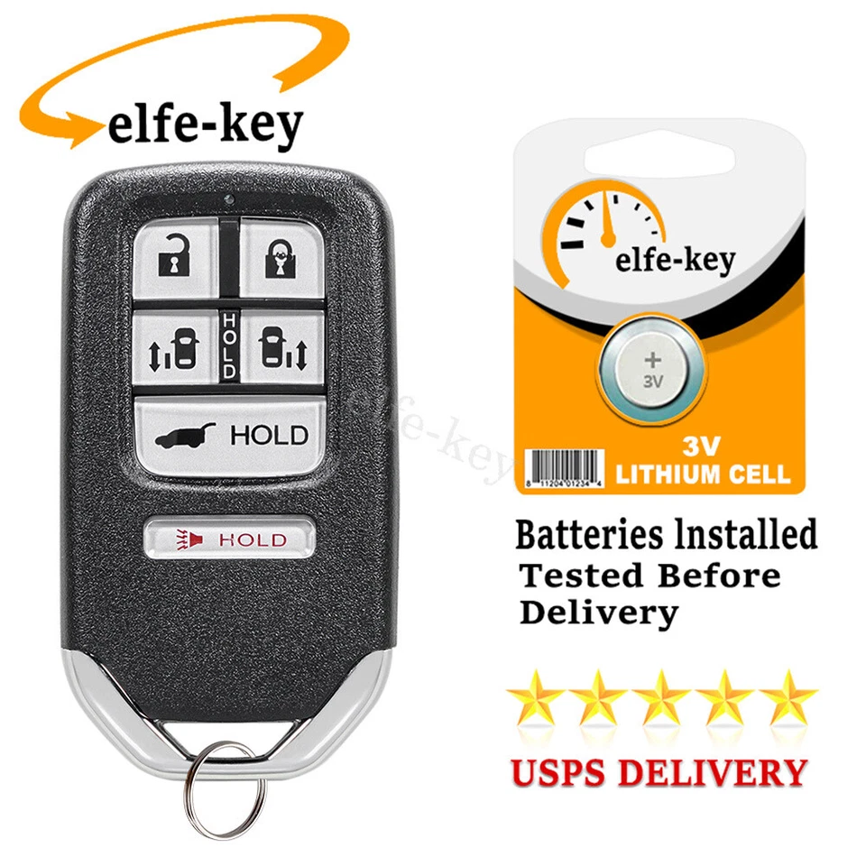 Para 2014 2015 2016 2017 Honda Odyssey Keyless Smart Prox controle remoto chaveiro 6 botões - Imagem 1 de 4