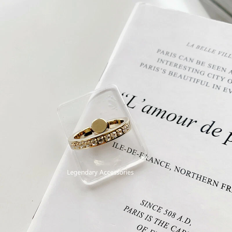 Soporte universal giratorio 360 para anillo de dedo de cristal para teléfono celular/tableta Foto 1 de 4