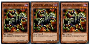 Yugioh- 3X Gorgonic Cerberus - Common - 1st Edition - LVAL-EN014 - Near Mint - Picture 1 of 1