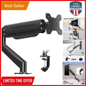 Single Monitor Mount Alloy Steel Adjustable Gas Spring Arm Fits 17-33 Inch Mo... - Picture 1 of 9