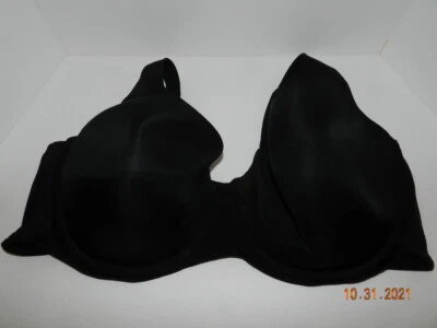 Catherines Intimates Bra Full-Coverage Smooth Underwire Size 54DDD 4096 black  - Image 1 of 4