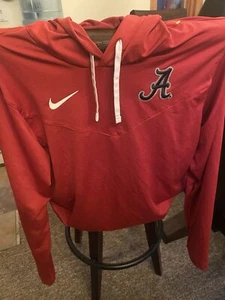 Nike Alabama Crimson Tide Men's Lightweight Red Dri Fit Hoodie Size M - Picture 1 of 4