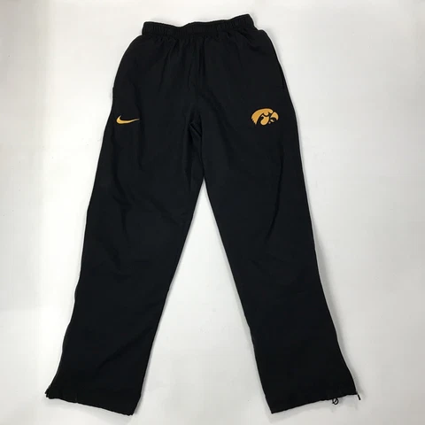 Nike Dri Fit Iowa Hawkeyes Track Training Pants Men’s S Meshed Lined 814882-010 Cover