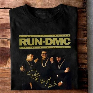 New Run Dmc Band Signature Cotton Men S-235XL Shirt 1D689 - Picture 1 of 2