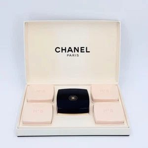 NEW SEALED!! CHANEL No 5 Perfumed Soaps 75 g x5 + Soap Case Set N°5 No.5 - Picture 1 of 12