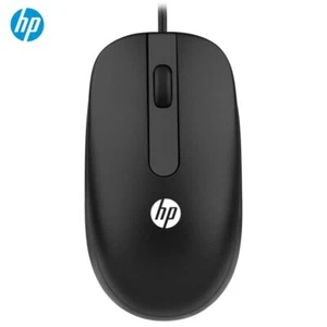HP Wired Mouse 1000 DPI laptop PC Games office home business USB mouse - Picture 1 of 3