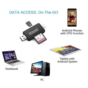Lector de tarjetas micro USB tipo C OTG SD SD TF SD para computadora portátil portátil Lenovo Yoga 7i AU - Imagen 1 de 26