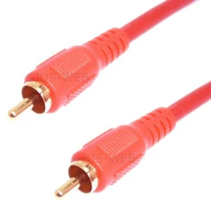 Audio Kabel Cinch Stecker 1,5m koaxial Digital SPDIF RCA KOAX vergoldet kad - Bild 1 von 2