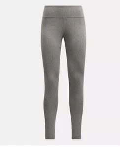 Reebok Identity Small Cotton Leggings - Grey Size 8-10 - Brand New - Gym Running - Picture 1 of 2