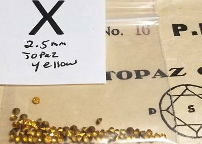 Lote de reparación artesanal de joyería de vidrio P.Bk de diamantes de imitación de Swarovski de 2,5 mm de colección 2004 Foto 1 de 2