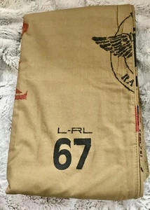 RARE RALPH LAUREN RAWLEY CAMPAIGN TWIN DUVET COMFORTER COVER ~ KHAKI - Picture 1 of 5