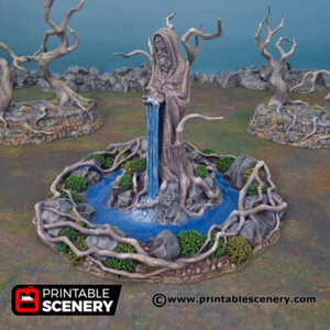 Santuario Feywood, terreno fuente - fantasía, DnD, Frostgrave, 28 mm - Imagen 1 de 5