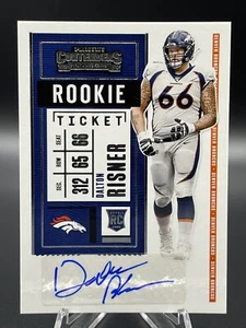 2020 Contenders Dalton Risner Rookie Ticket Auto RC #289 Vikings Broncos - Picture 1 of 2