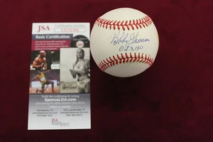 Bobby Thomson Signed & Dated Oct 3, 1951 Official National League Ball JSA Coa - Picture 1 of 6