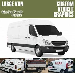 Large Van Graphics Kit, Lettering, Sign Writing, Car, Decals Stickers - Picture 1 of 4
