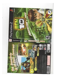 Ben 10 Protector of Earth PS2 ARTWORK ONLY Authentic Original - Picture 1 of 1