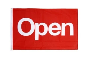 Open rot Hissflagge geöffnet Fahnen Flaggen 60x90cm - Bild 1 von 1